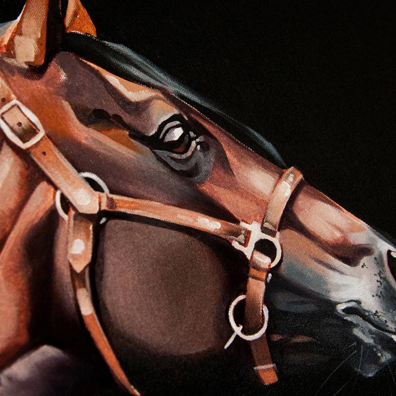Original Horse Painting by Kateryna Zelenska