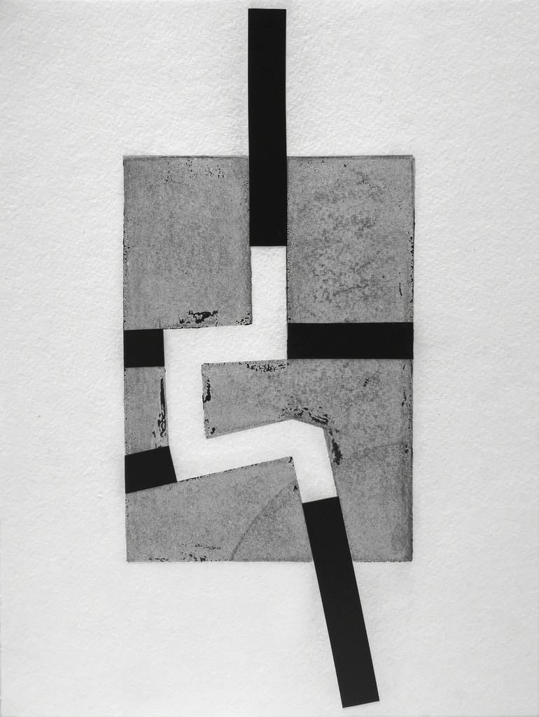 Original Minimalism Abstract Collage by Vitor Malva