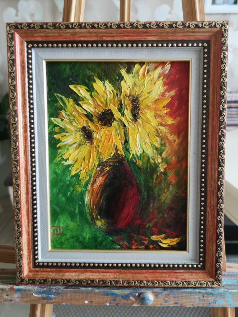 Original Fine Art Floral Painting by Natalie Demina