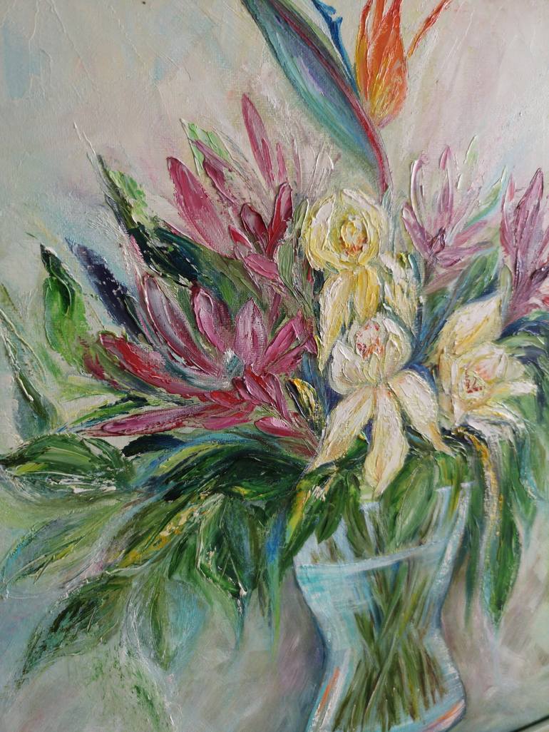 Original Fine Art Floral Painting by Natalie Demina