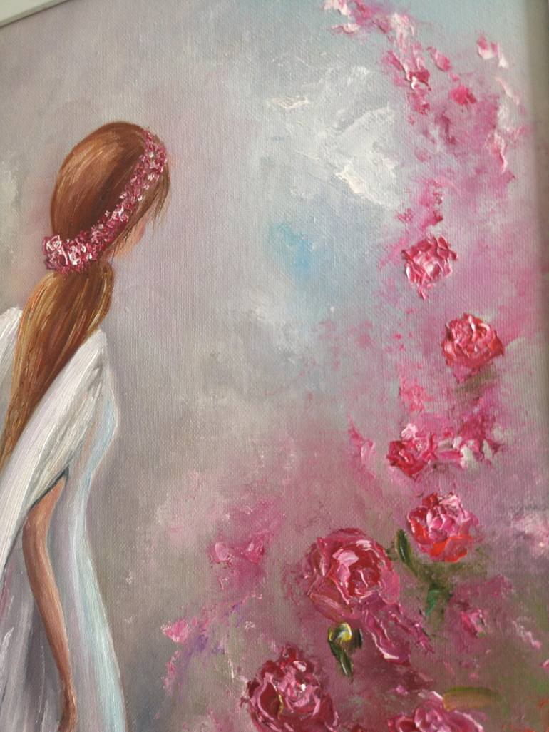 Original Fine Art Floral Painting by Natalie Demina