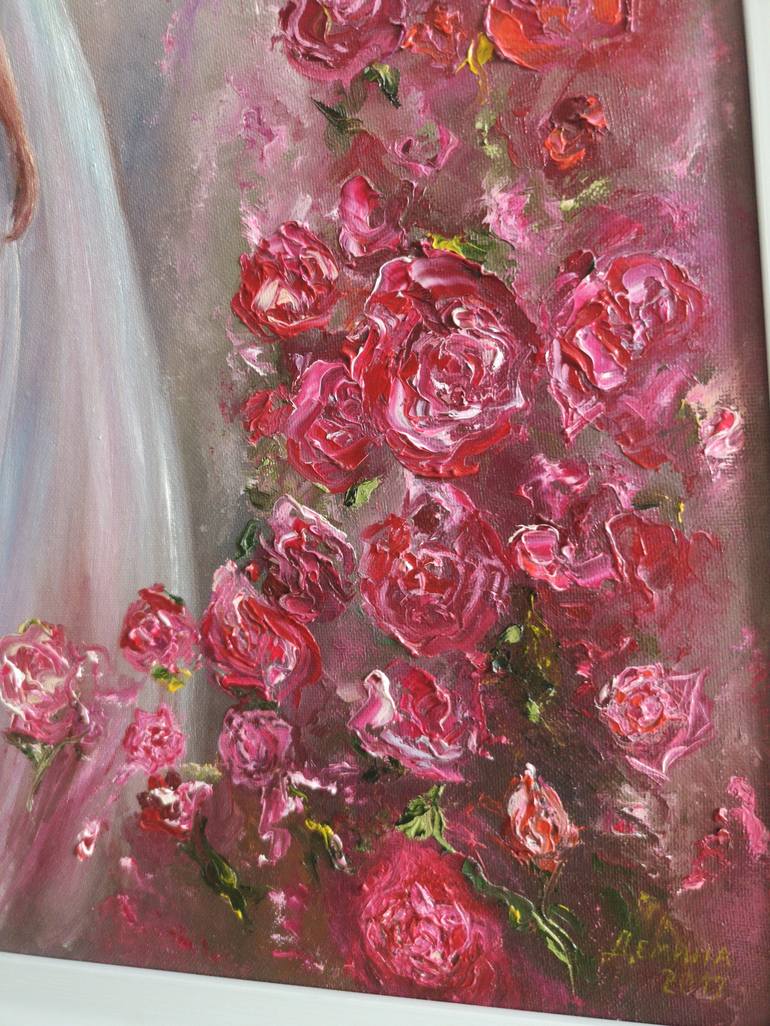 Original Fine Art Floral Painting by Natalie Demina