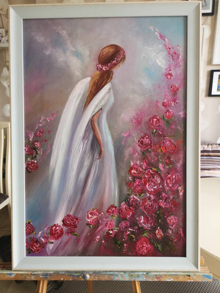 Original Fine Art Floral Painting by Natalie Demina