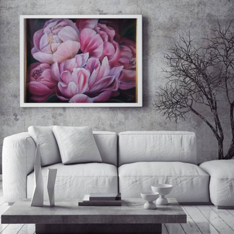 Original Fine Art Floral Painting by Natalie Demina