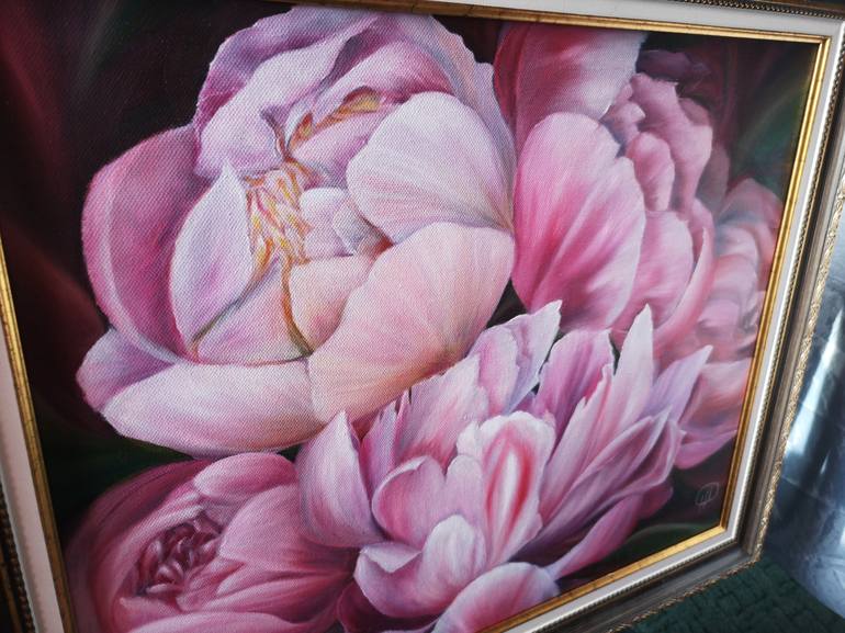 Original Fine Art Floral Painting by Natalie Demina