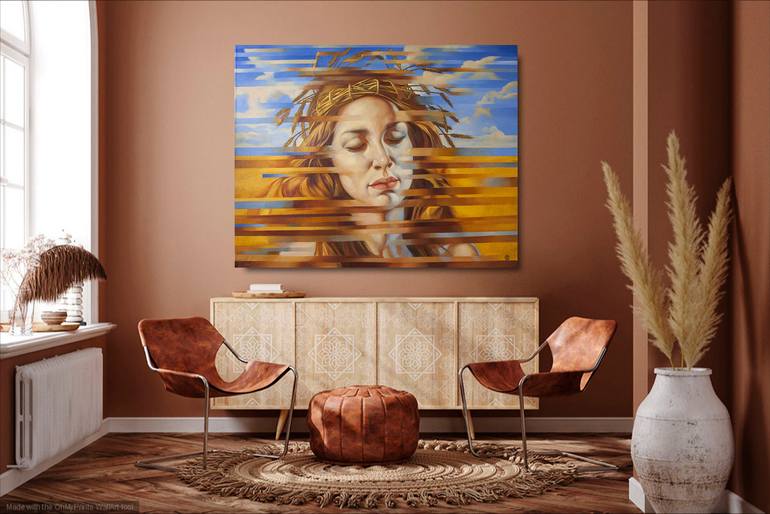 Original Symbolism Women Painting by Yaroslav Kurbanov