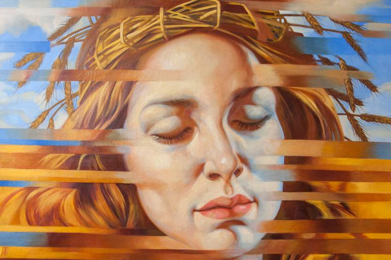 Original Symbolism Women Painting by Yaroslav Kurbanov