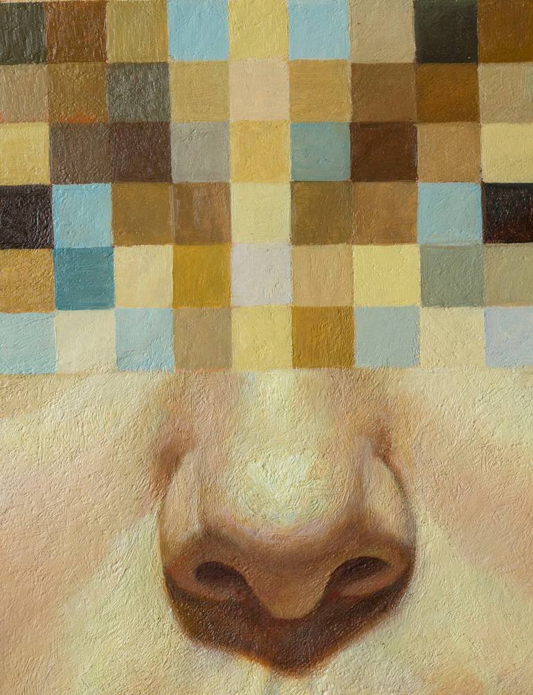 Original Conceptual People Painting by Yaroslav Kurbanov