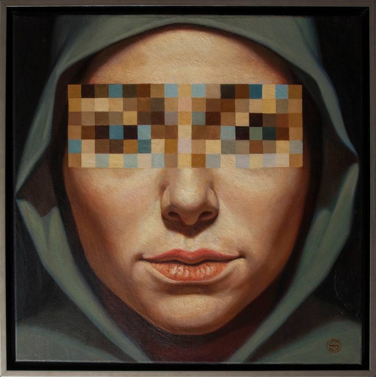 Original Conceptual People Painting by Yaroslav Kurbanov