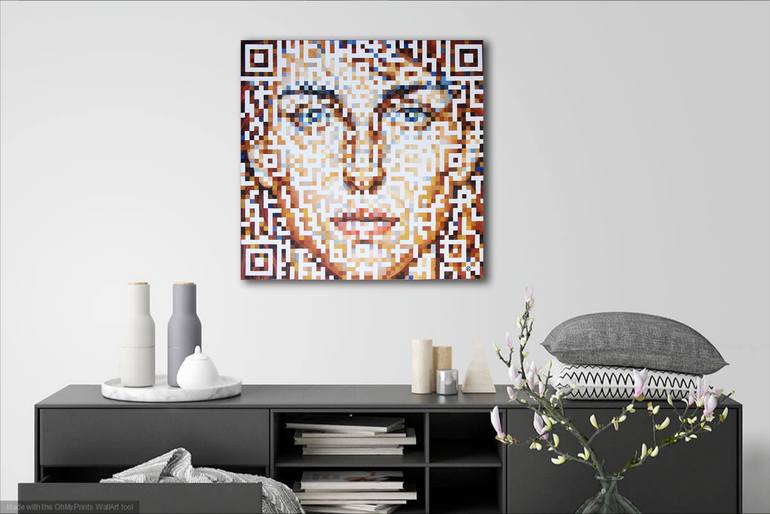 Original Symbolism Geometric Painting by Yaroslav Kurbanov