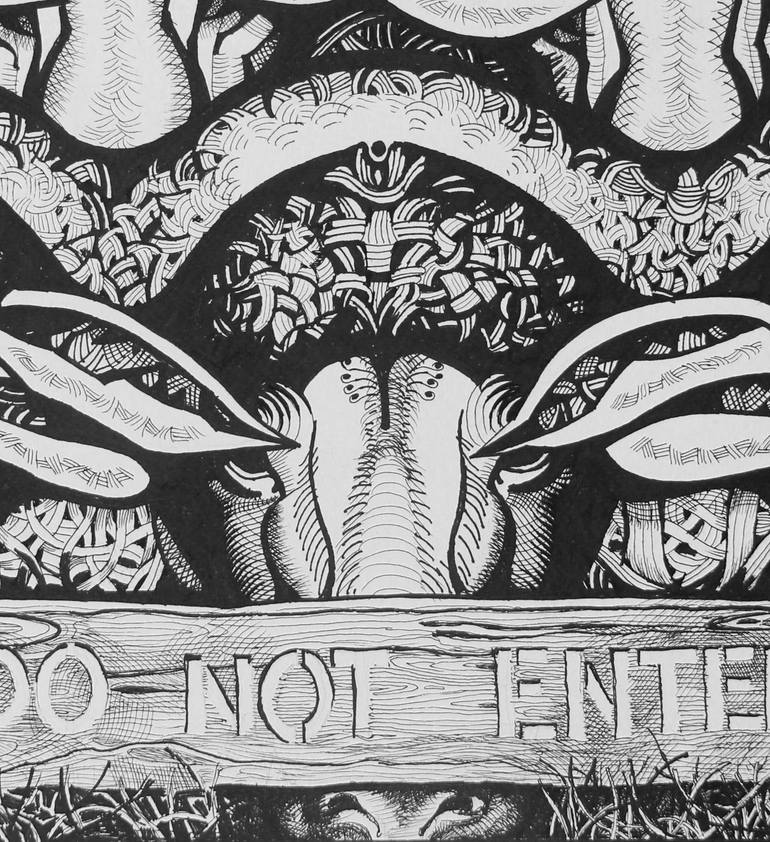 Original Black & White Wildlife Drawing by Yaroslav Kurbanov