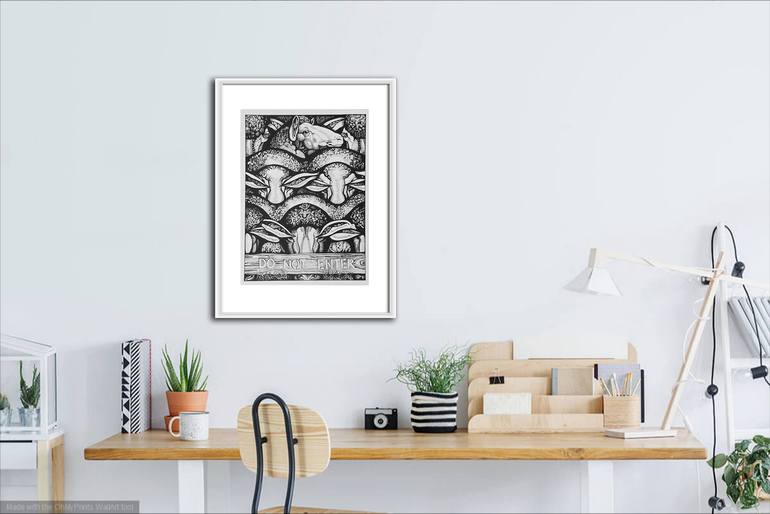 Original Black & White Wildlife Drawing by Yaroslav Kurbanov