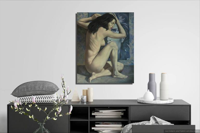 Original Contemporary Erotic Painting by Yaroslav Kurbanov