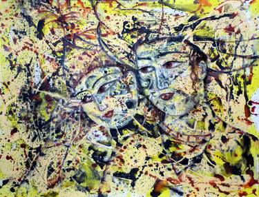 Original Abstract Expressionism Love Paintings by Darius Foroutan