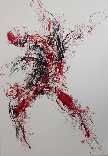 Original Abstract Expressionism Body Paintings by Darius Foroutan