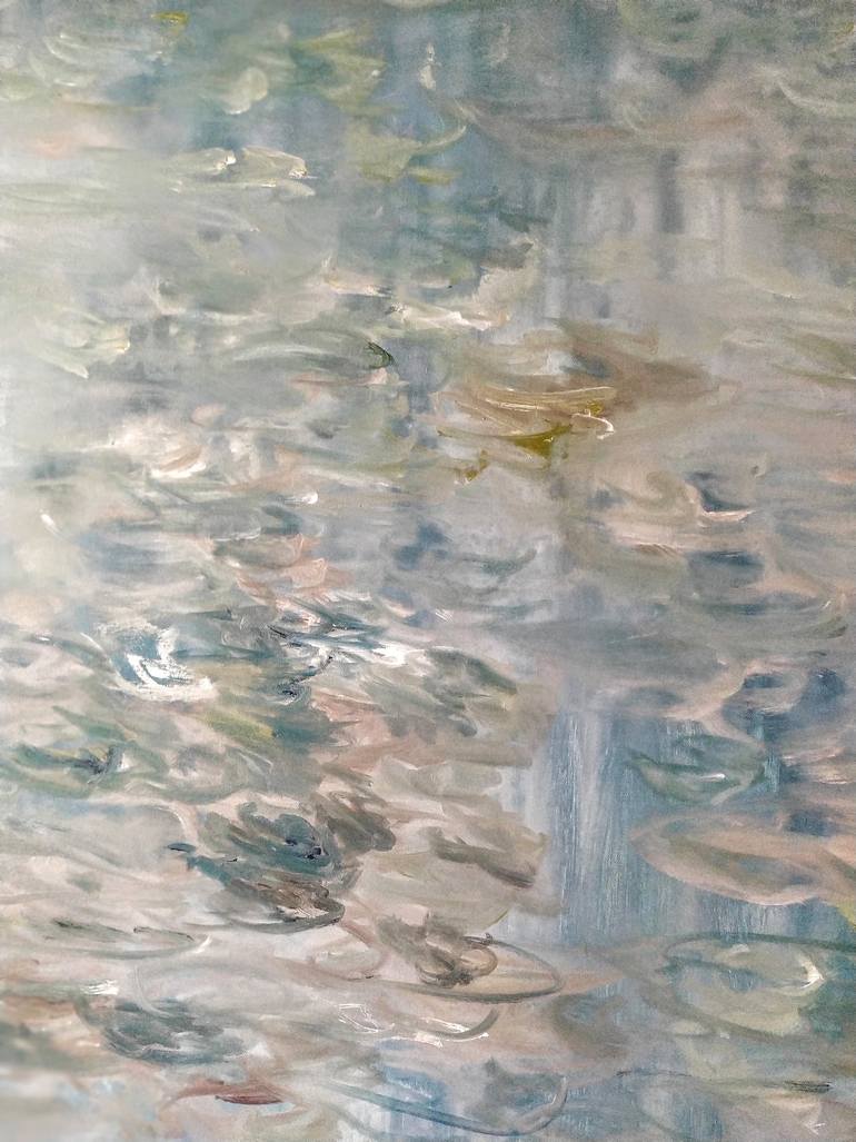 Water lilies. Spring. Etude SOLD Painting by Svetlana Gorina
