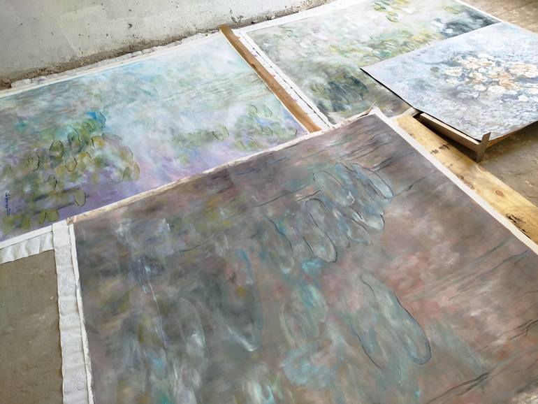 Original Abstract Expressionism Landscape Painting by Svetlana Gorina