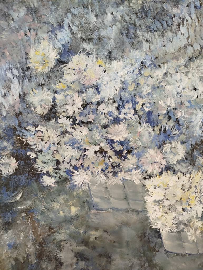 Original Abstract Expressionism Floral Painting by Svetlana Gorina