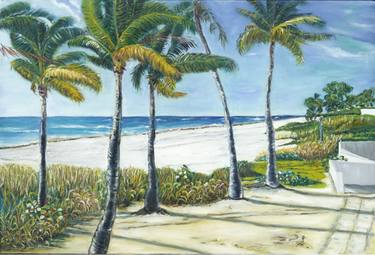 Print of Realism Beach Paintings by Allixe B Jaroker