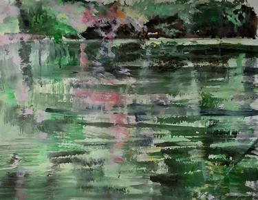 Original Abstract Landscape Painting by Claudia Bormann - Karsten