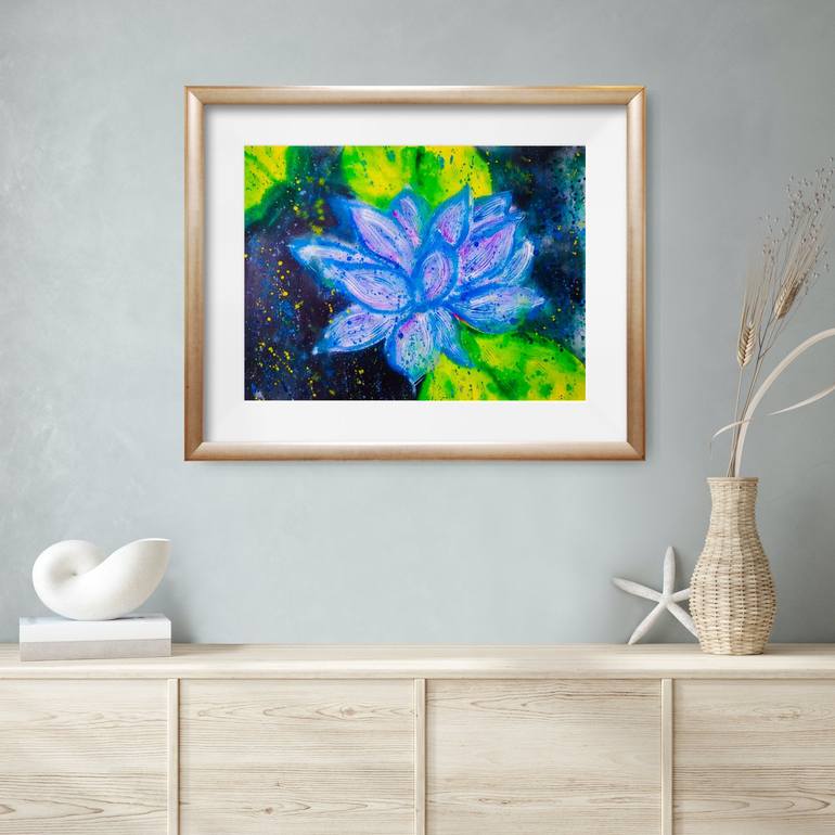 Original Abstract Botanic Painting by Varsha Parab