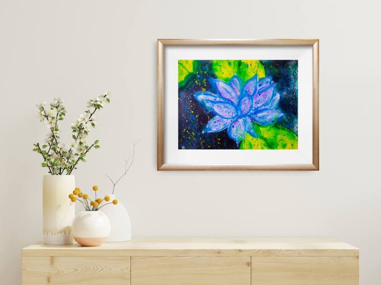 Original Abstract Botanic Painting by Varsha Parab