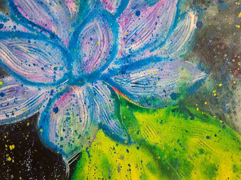 Original Abstract Botanic Painting by Varsha Parab