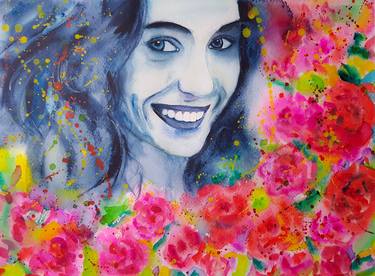 Print of Expressionism Portrait Paintings by Varsha Parab