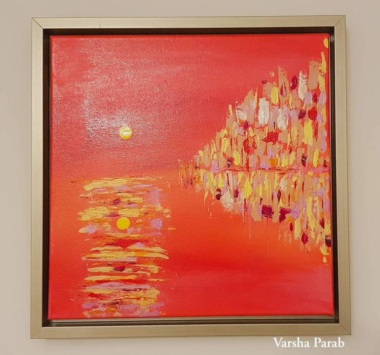 Original Abstract Expressionism Abstract Painting by Varsha Parab