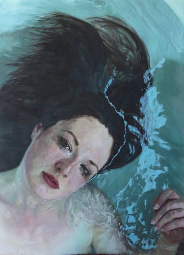 Original Realism Women Paintings by john parker