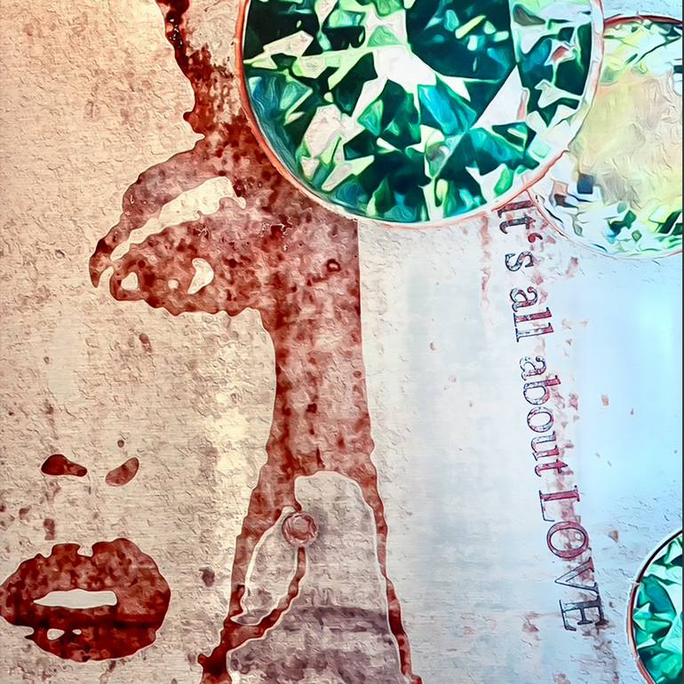 Original Figurative Pop Culture/Celebrity Mixed Media by Sylvia Schramm