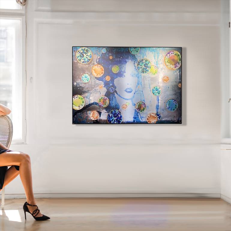 Original Figurative Pop Culture/Celebrity Mixed Media by Sylvia Schramm