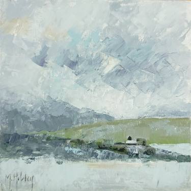 Orkney Sea Mist Study - Scotland Island Lighthouse Painting thumb