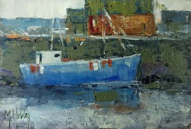 Original Impressionism Boat Paintings by Mary Hubley