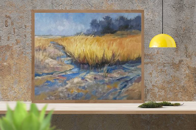 Original Impressionism Landscape Painting by Mary Hubley