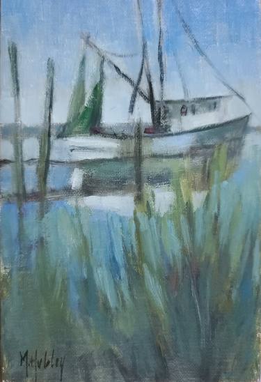 Original Boat Paintings by Mary Hubley