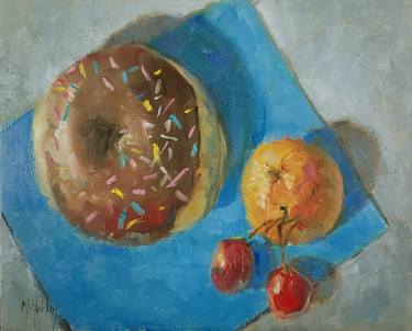 Original Impressionism Food Paintings by Mary Hubley