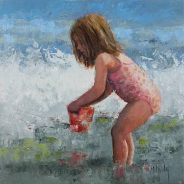 Original Impressionism Children Paintings by Mary Hubley