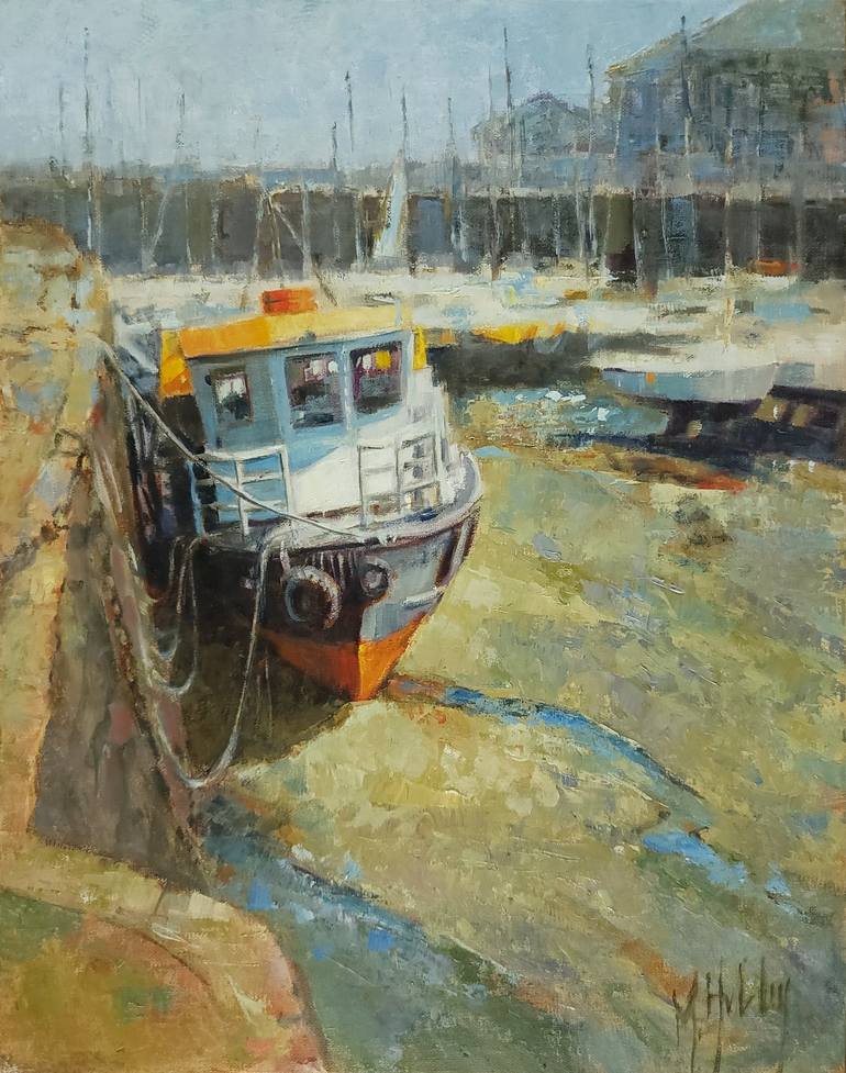 Print of Impressionism Boat Paintings by Mary Hubley