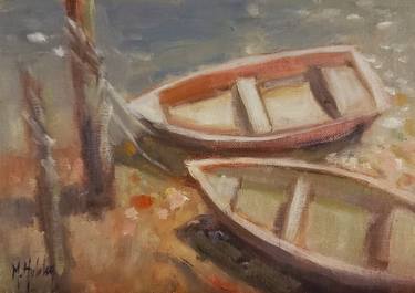 Original Boat Paintings by Mary Hubley