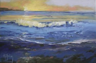 Original Impressionism Seascape Paintings by Mary Hubley