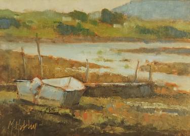 Original Realism Boat Paintings by Mary Hubley