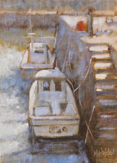 Original Realism Boat Paintings by Mary Hubley