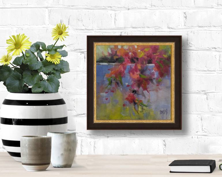 Original Abstract Garden Painting by Mary Hubley