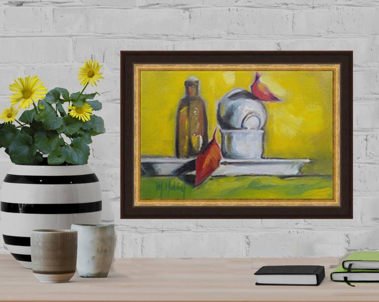 Original Abstract Still Life Painting by Mary Hubley