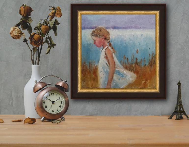 Original Figurative Children Painting by Mary Hubley