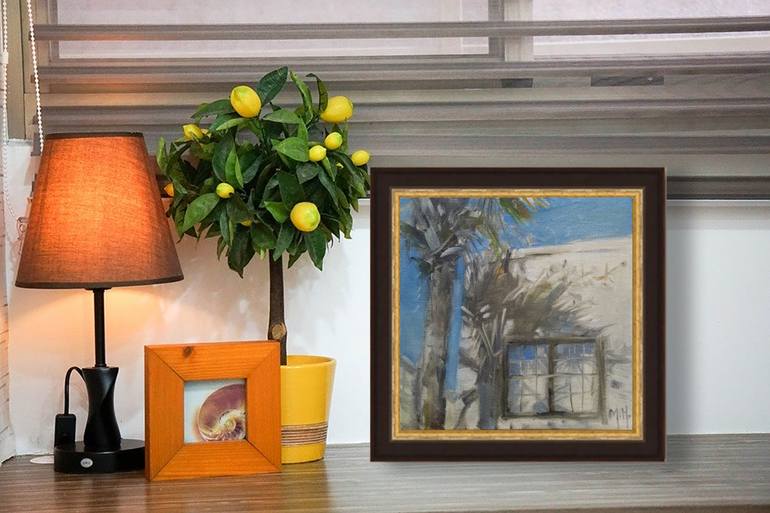 Original Fine Art Architecture Painting by Mary Hubley