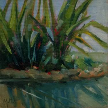 Original Impressionism Garden Paintings by Mary Hubley