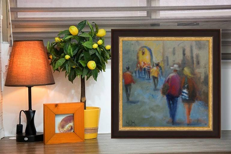 Original Impressionism Travel Painting by Mary Hubley