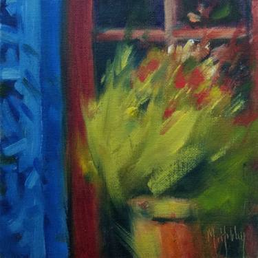 Original Abstract Garden Paintings by Mary Hubley